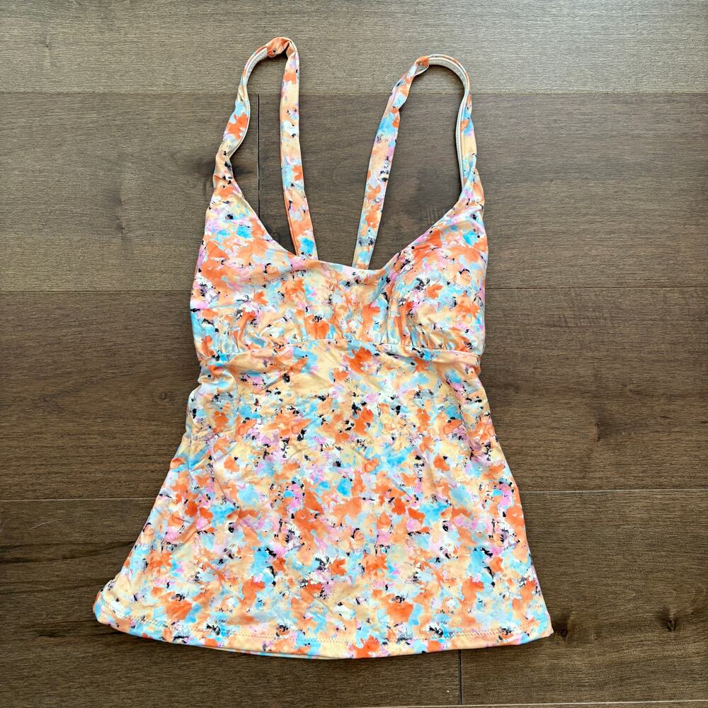 Prana Women's Malloca Tankini Swimsuit Top Impression size XS NWT 2063801